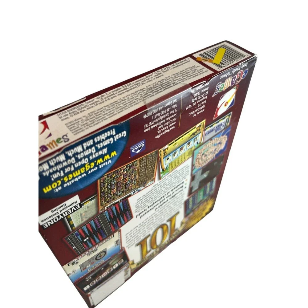 eGames 101 Incredible Games Collectors Edition PC Sealed